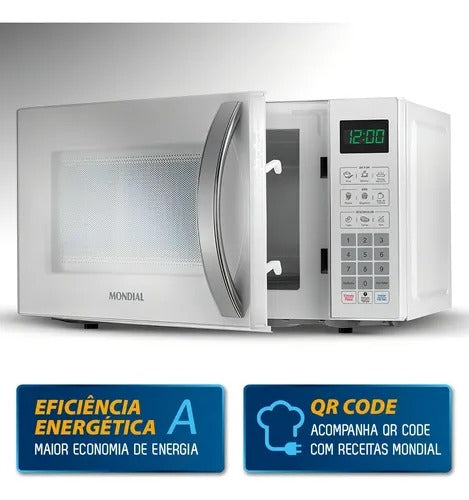 Microondas Mondial Mo 01 21 W 1200w Potencia 21 Litros White Microondas Mondial Mo 01 21 W 1200w Potencia 21 Litros White
